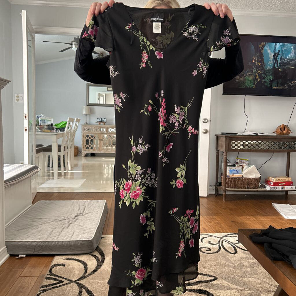 SS Floral V-neck