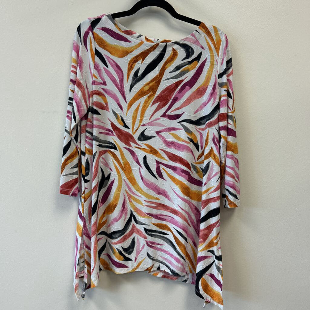Abstract Animal Print Tunic