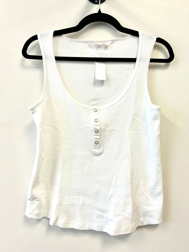 Ribbed Tank w/ buttons