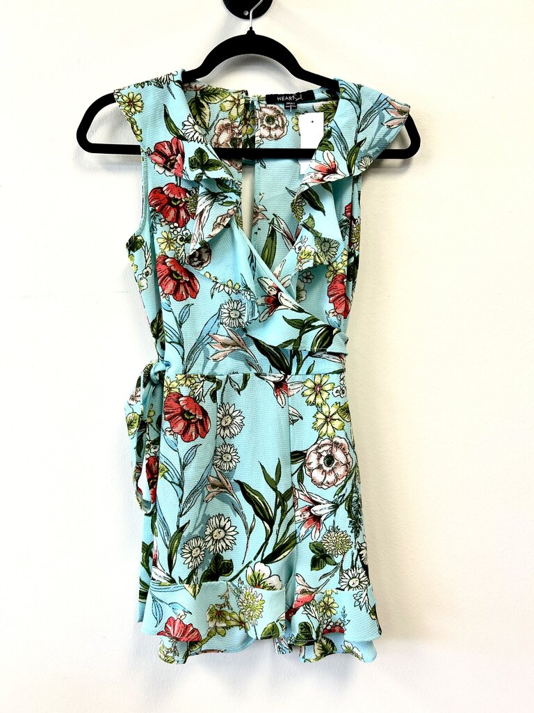Sleeveless Floral Ruffles
