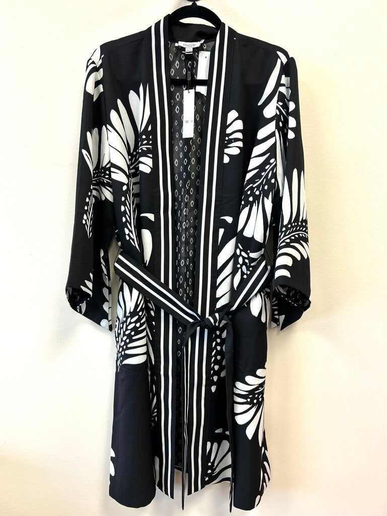 NWT Kimono Leaf Pattern