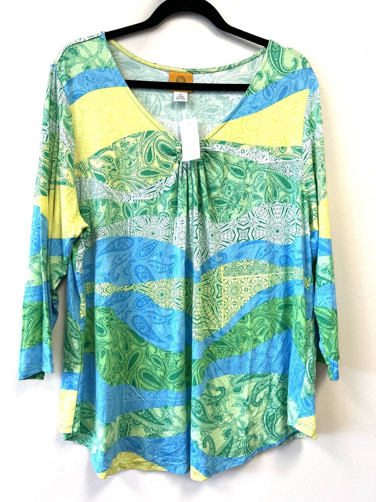 Paisley V-neck