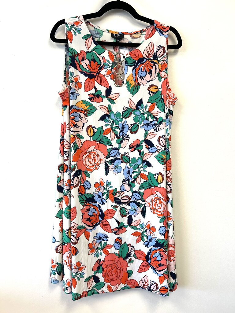 Sleeveless Floral 3-circle hardware