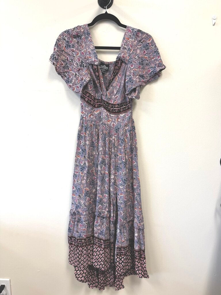 Floral V-neck