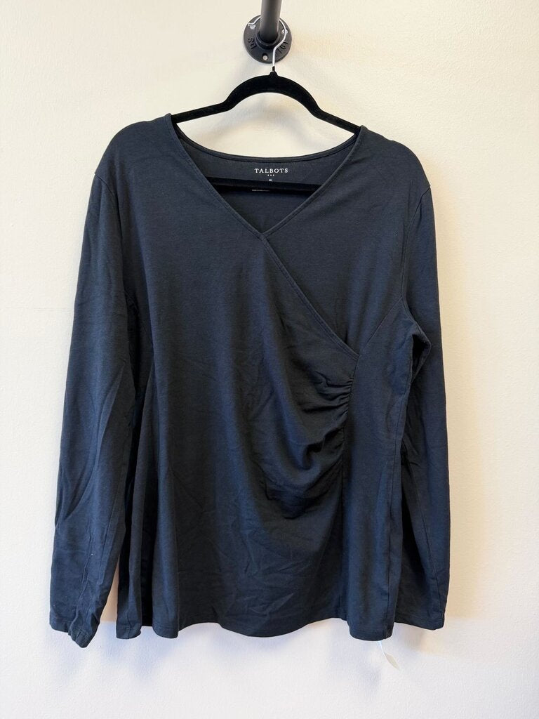 V-neck ruched sides