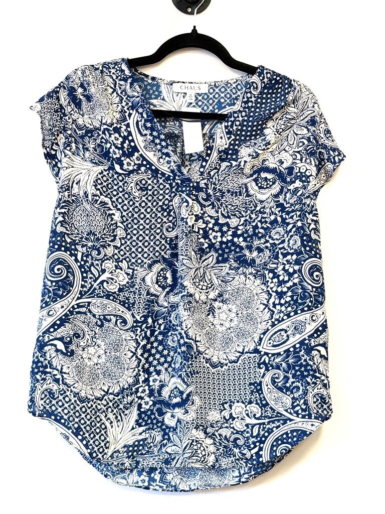 Floral Cap Sleeve V-neck