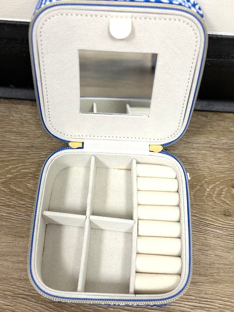 Quilted Jewelry Case Zebra Print