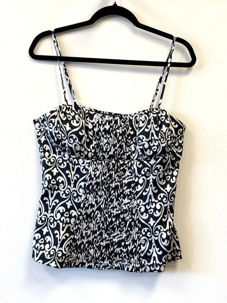 Spaghetti Strap pleated front