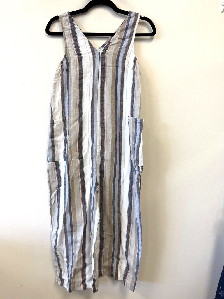 Linen Striped Sleeveless