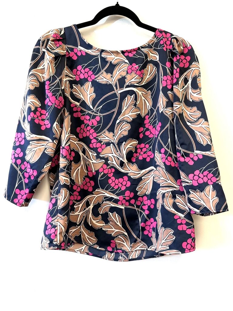 Cherry Print Scoop Neck