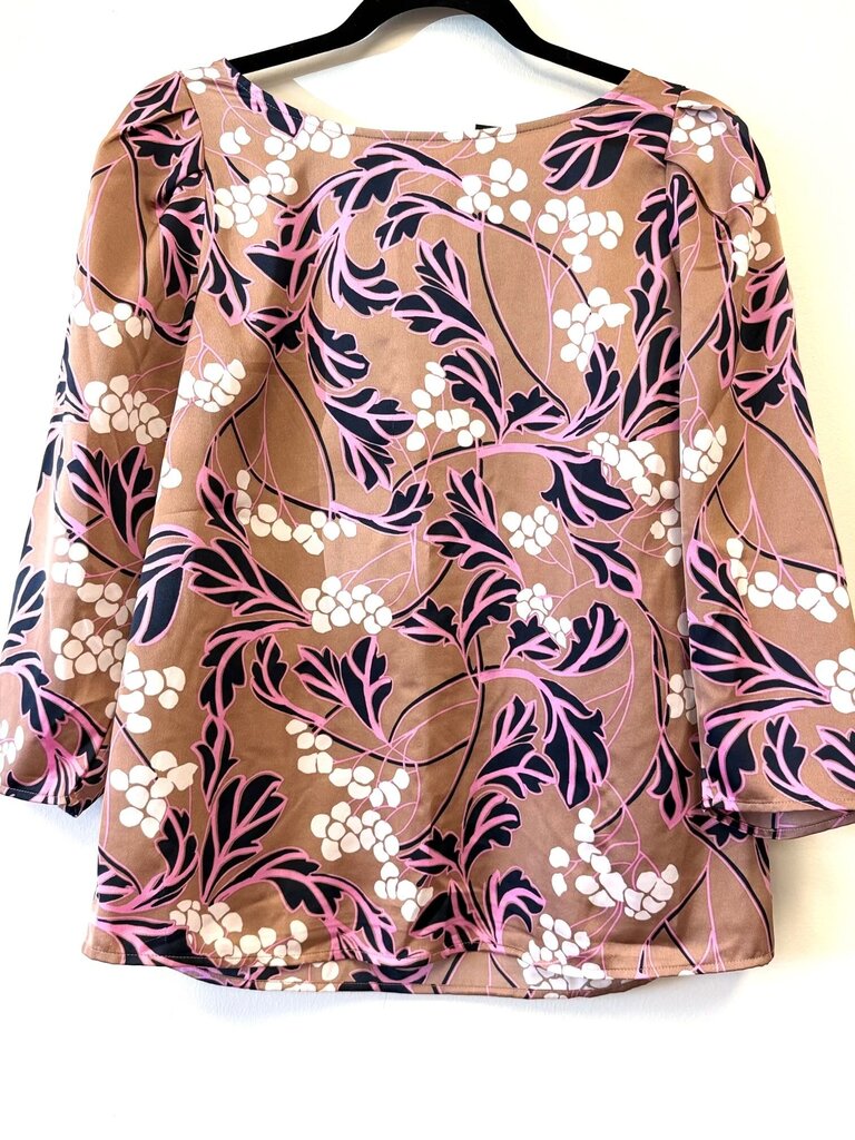 Cherry Print Scoop Neck