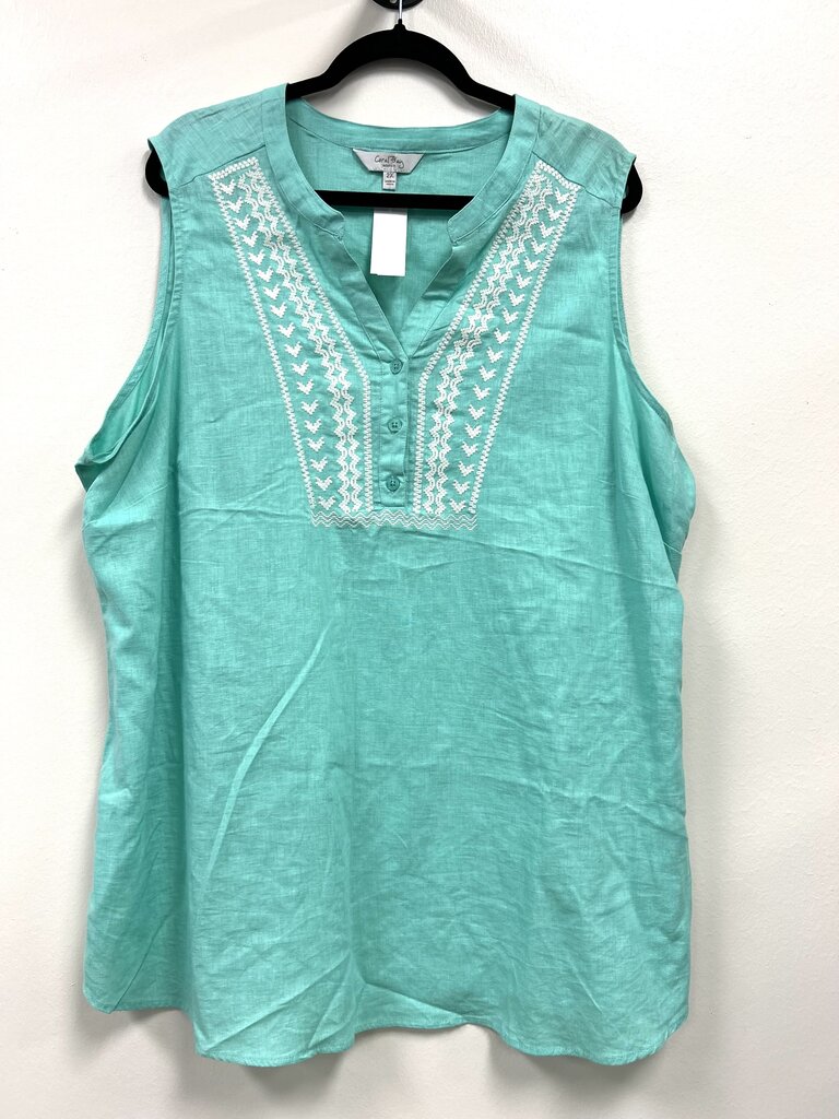 Linen Embroidered Accent