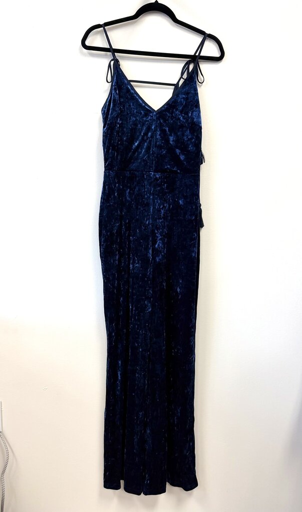 Velvet V-neck Jumpsuit