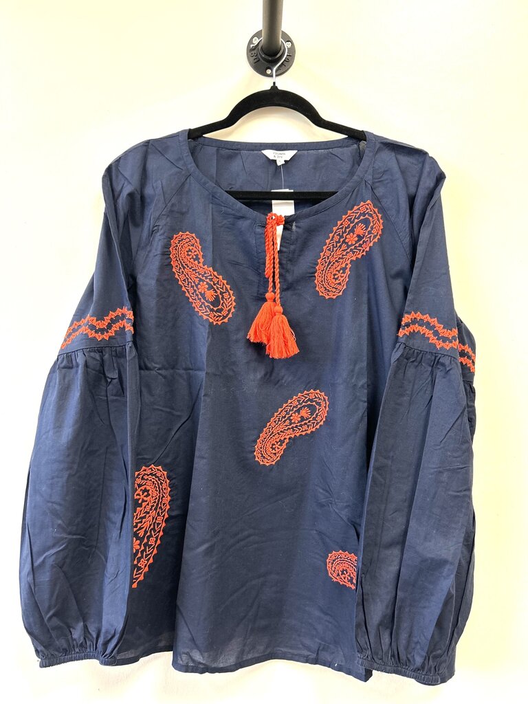 Embroidered w/ tassels