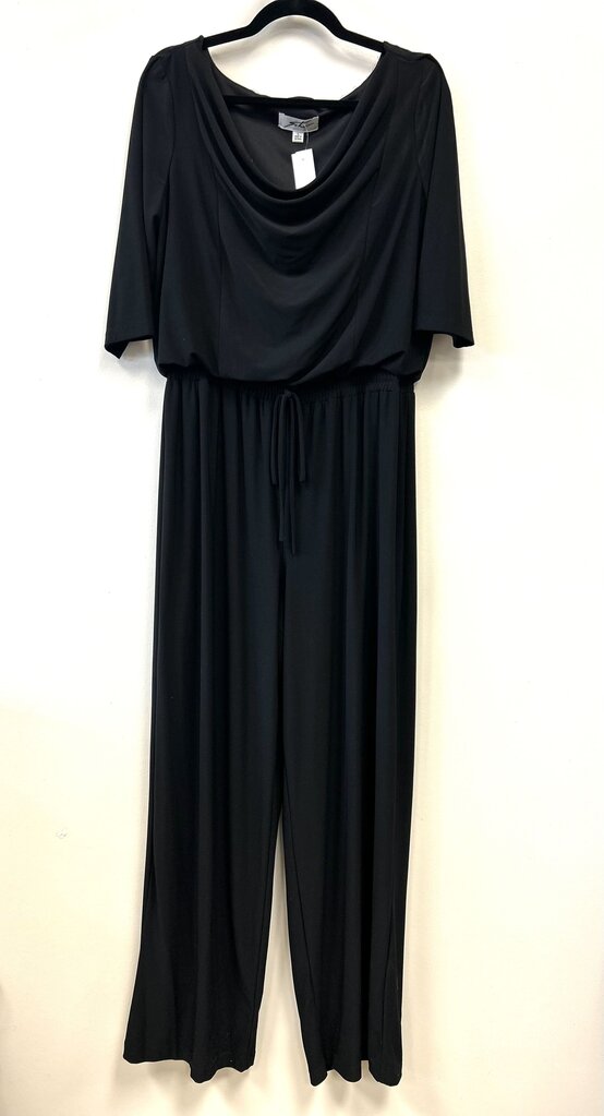 SS Jumpsuit tie at waist Stretch