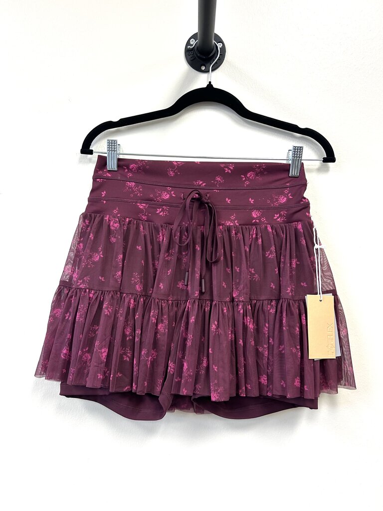 NWT Floral Mesh Skort
