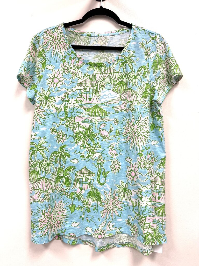 Crew Neck Beach Pattern