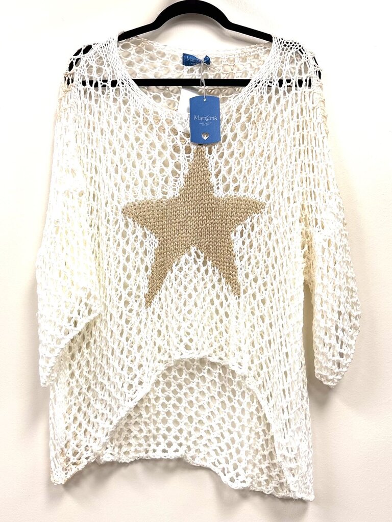 NWT Open Weave w/ Star on Front
