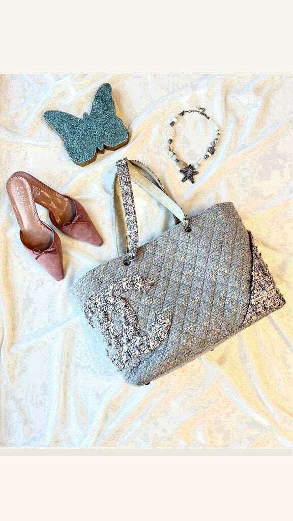 2005 Tweed Cambon Ligne Tote