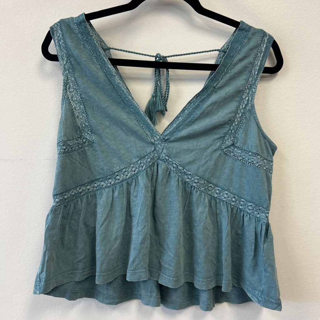 Lace Accent Washed Look