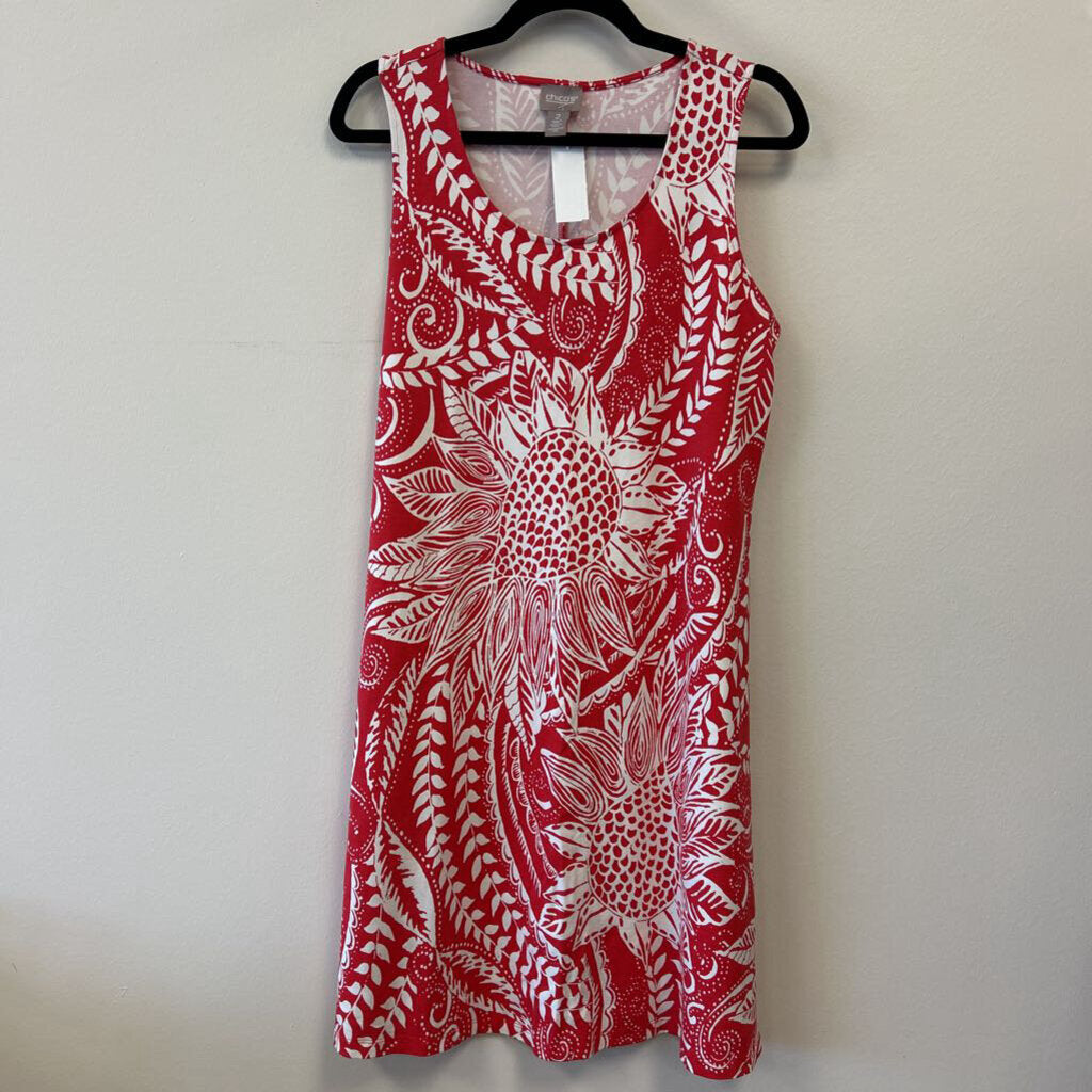 Sleeveless Floral Pattern Stretch