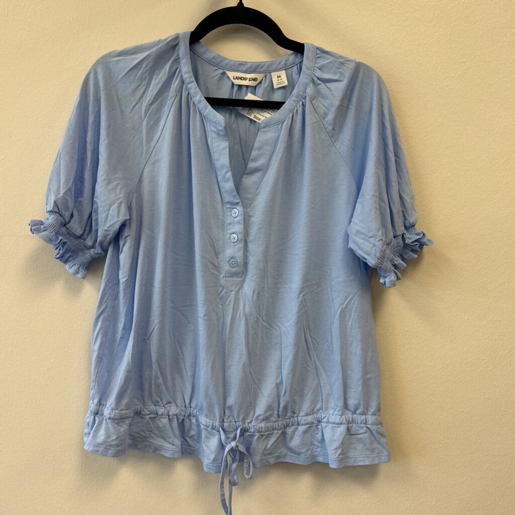 1/4 Button down & elastic waist