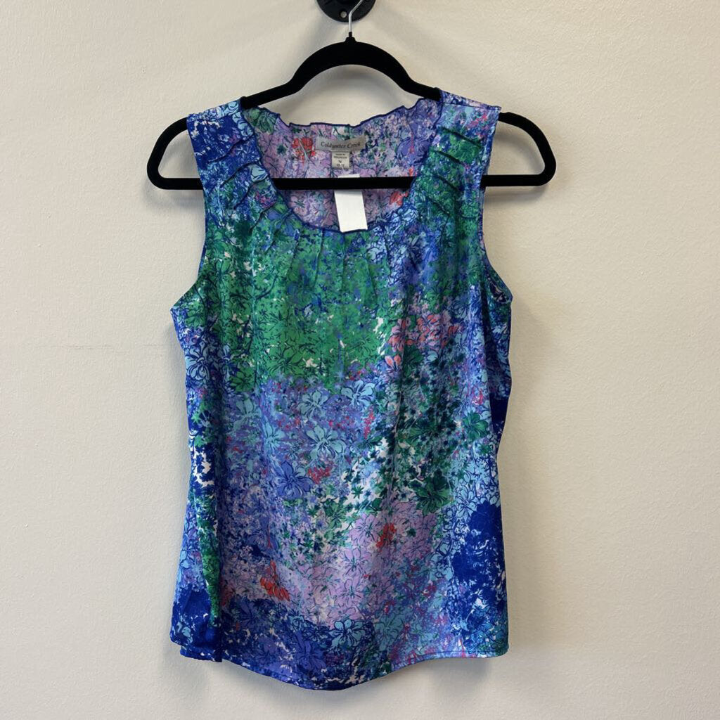 Pleated collar Floral