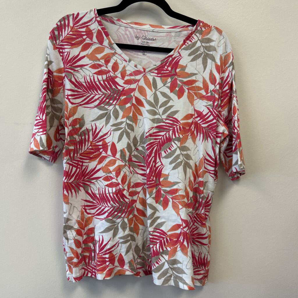 V-neck Floral Tee