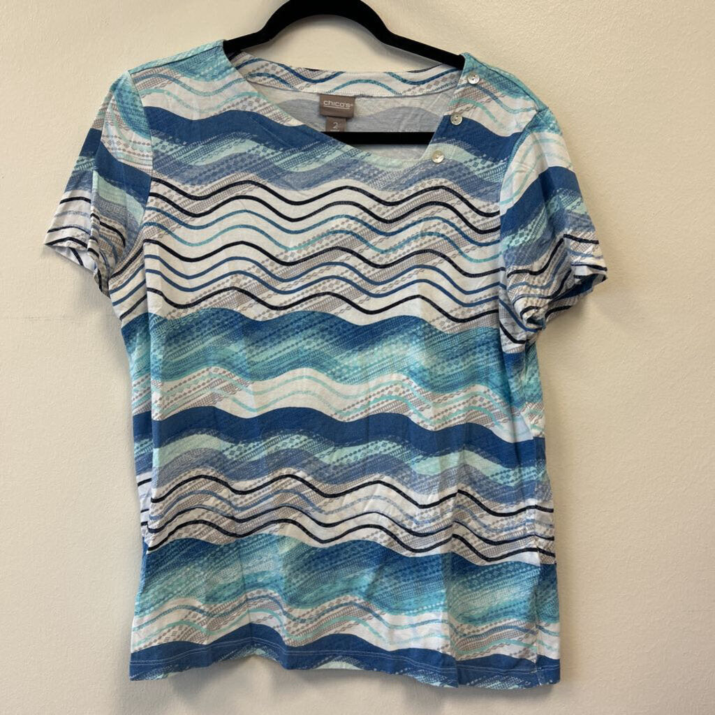 V-neck Wavy pattern