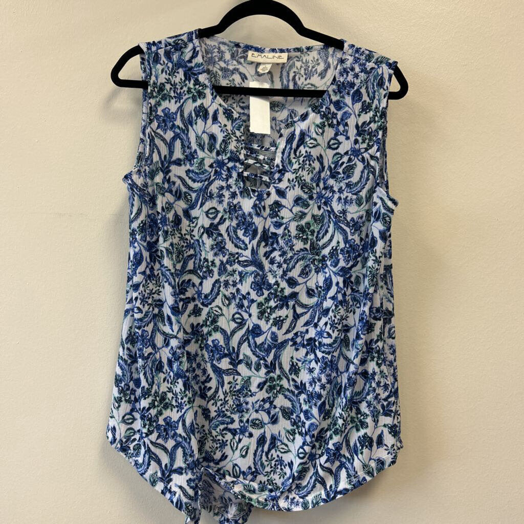 Floral V-neck
