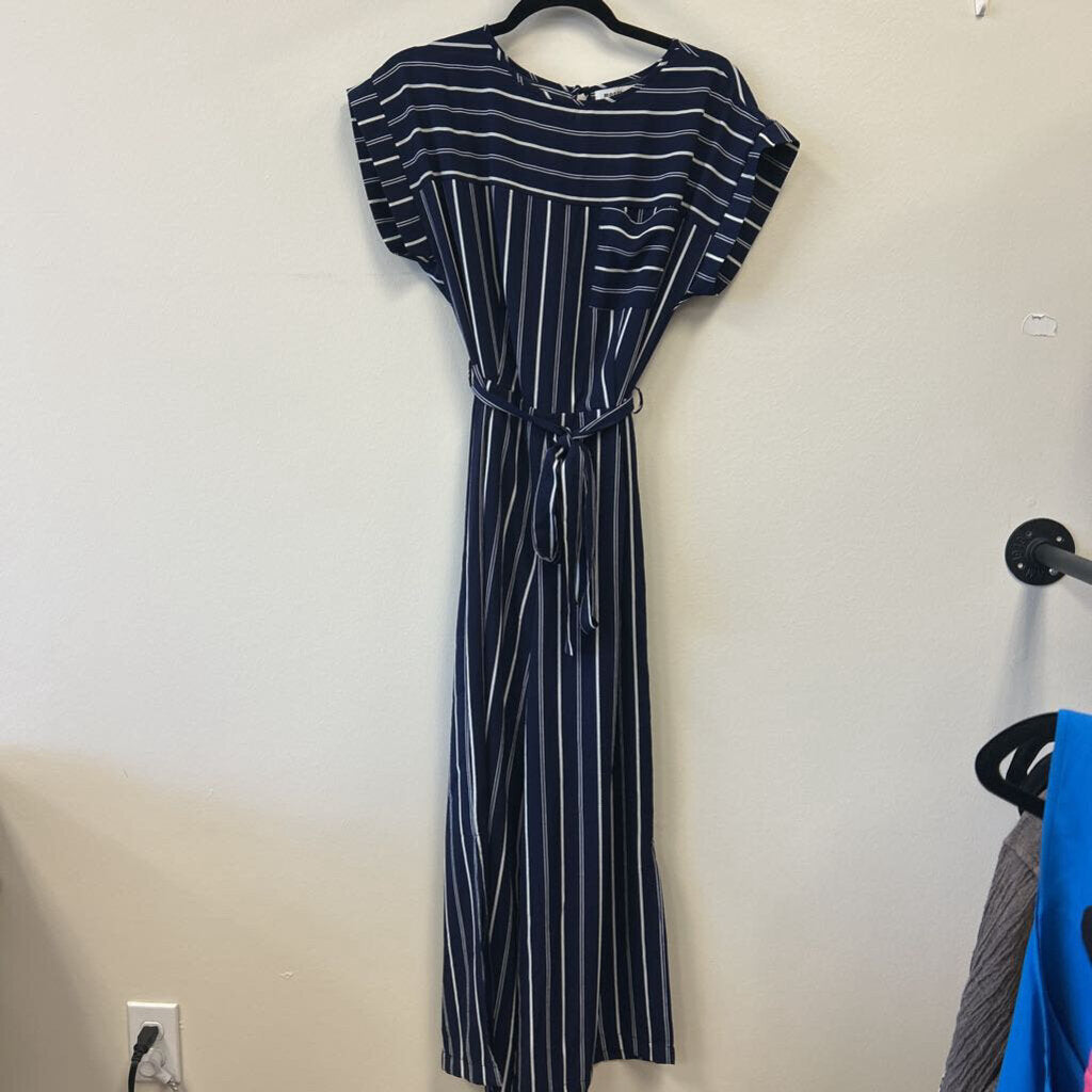 Striped Cap Sleeve