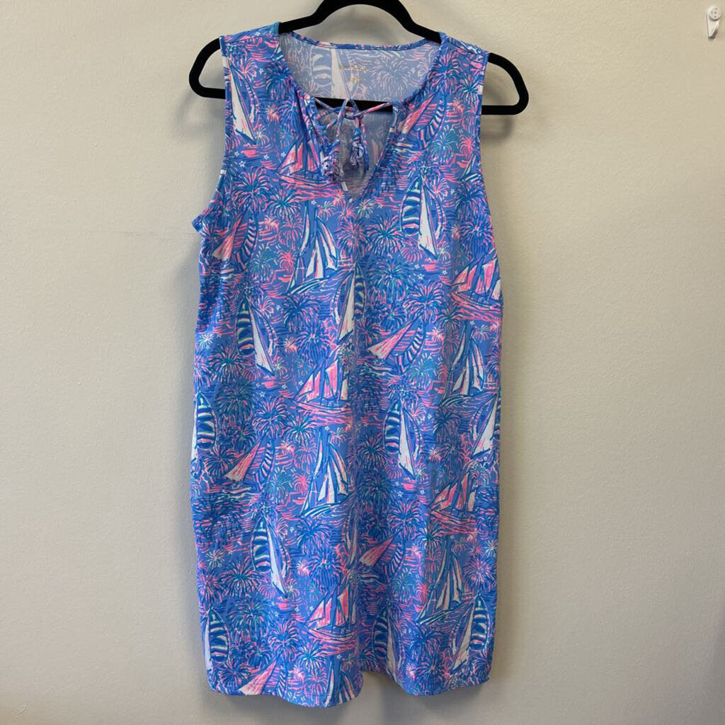Stretch Sleeveless Sailboat Pattern
