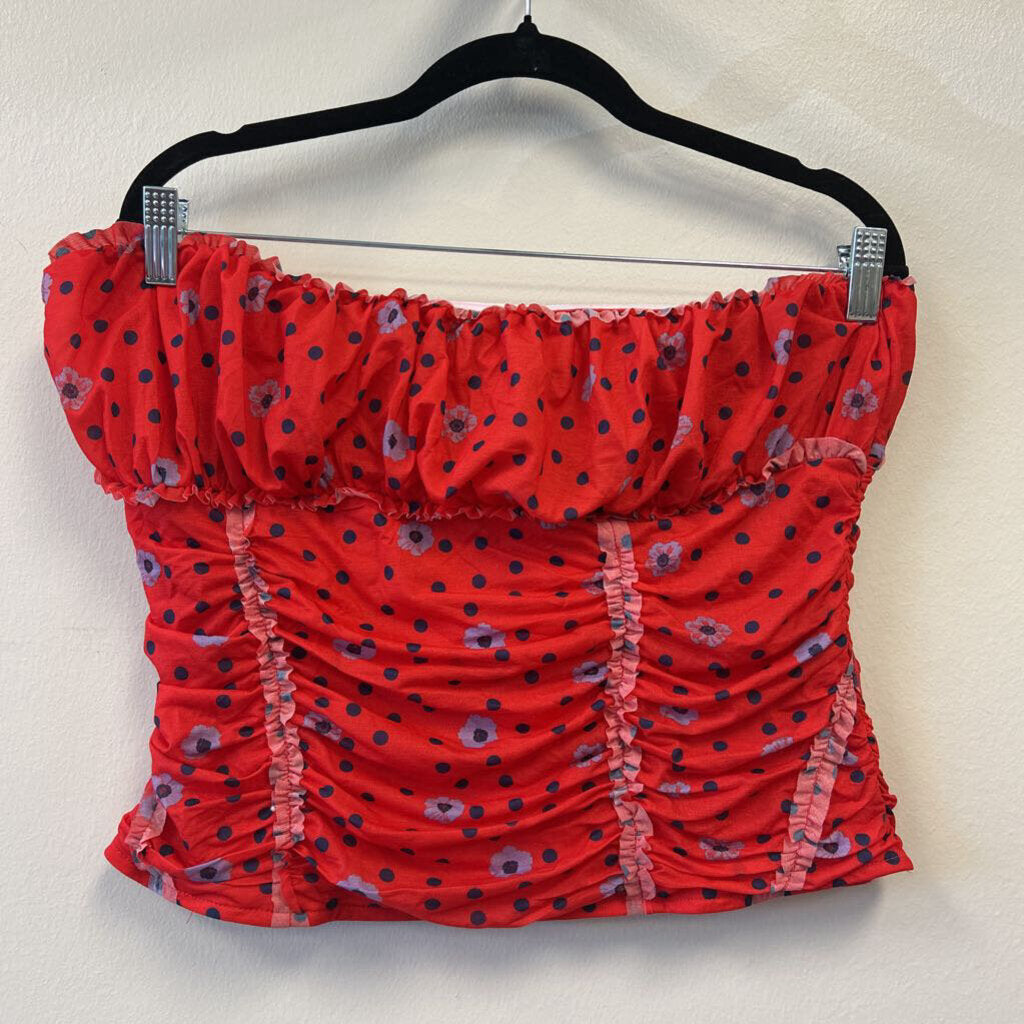NWT Strapless Polka Dot