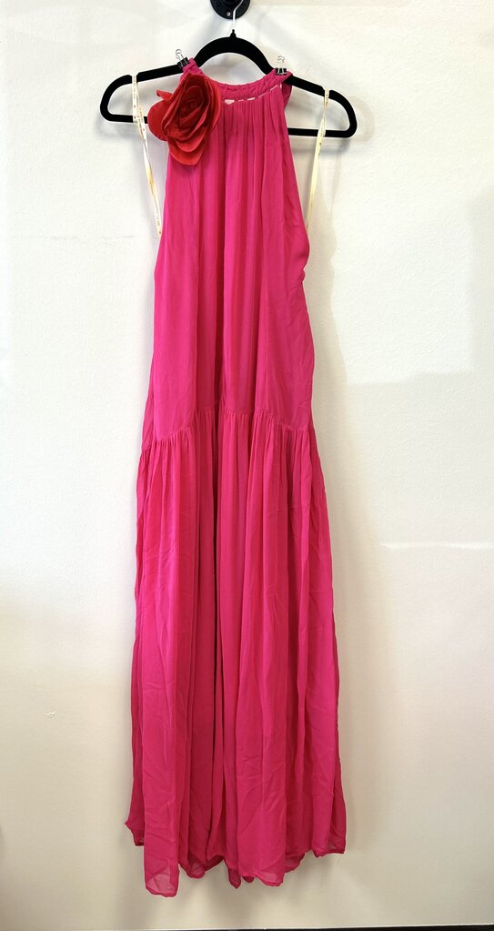Halter Neck Maxi w/ Flower