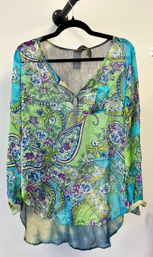 Paisley 1/4 button down