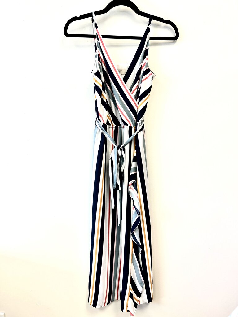 Spaghetti Strap Striped Midi