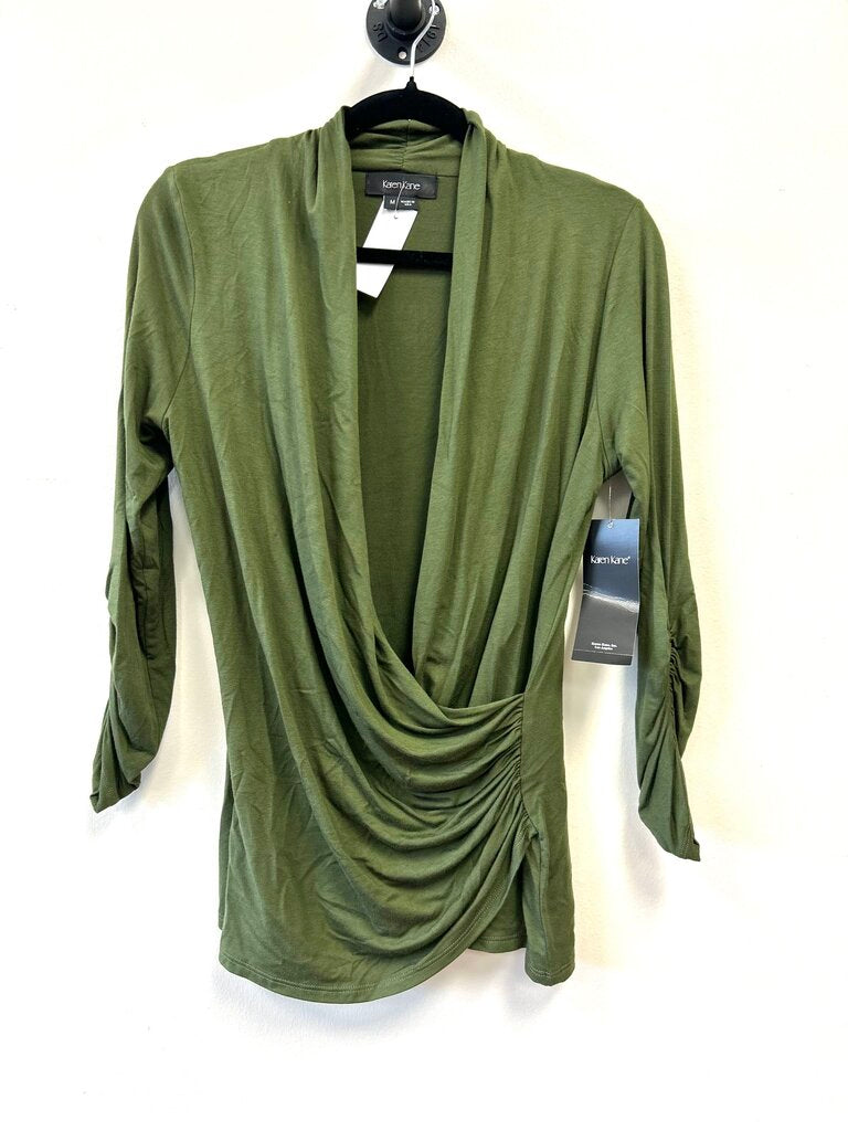 NWT V-neck w/ gather