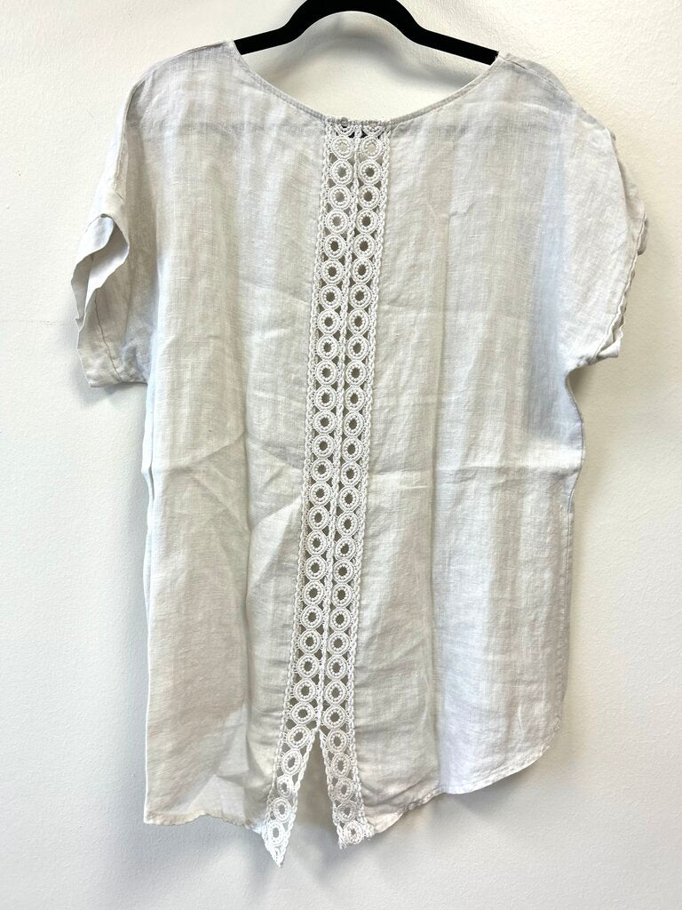 Linen w/ crochet back