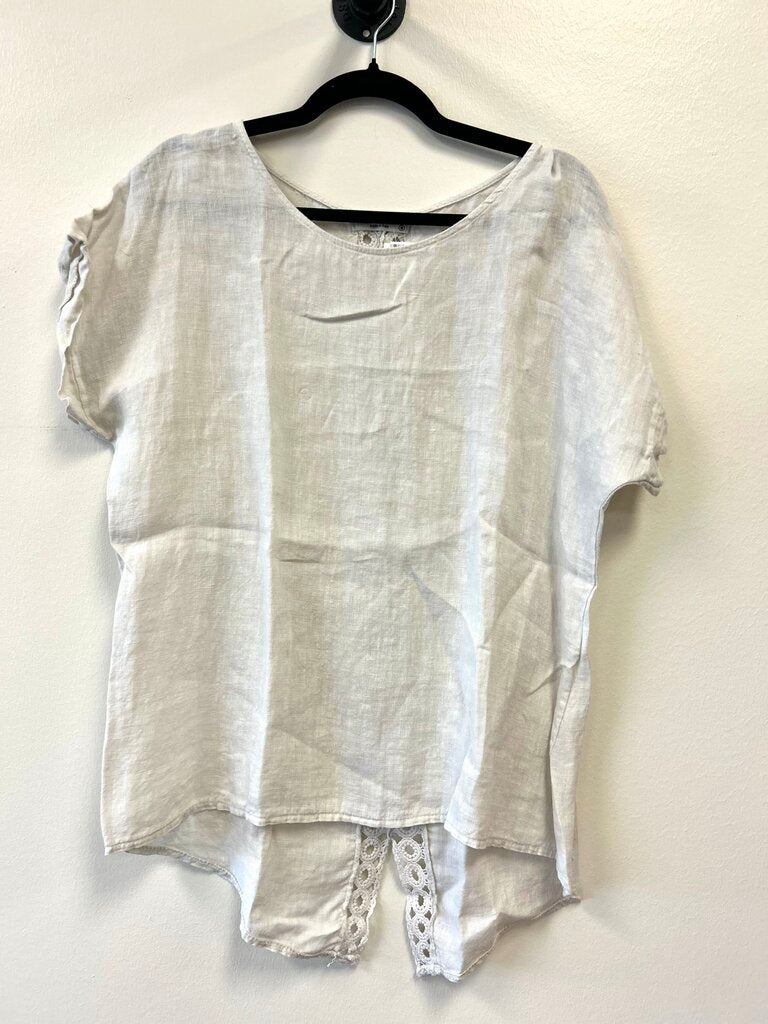 Linen w/ crochet back