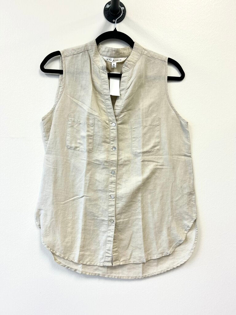 Linen Mandarin Collar