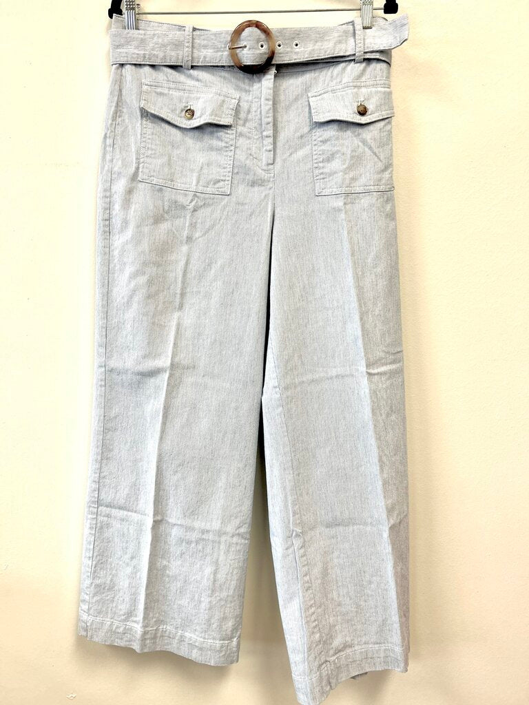 Linen Blend Striped w/ belt