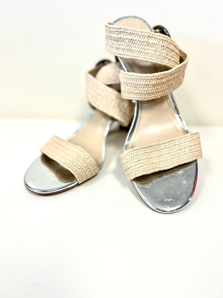 Woven Ankle Strap Sandals
