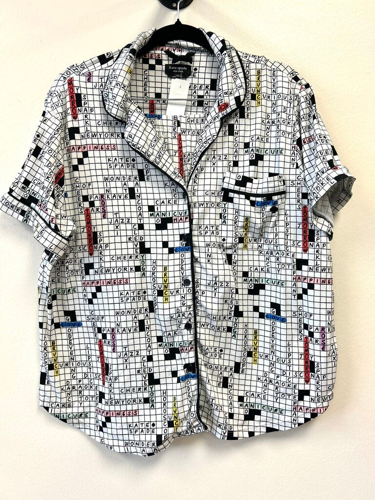 2pc Crossword Pajama Set