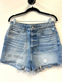 Denim "oh hello" w/patches