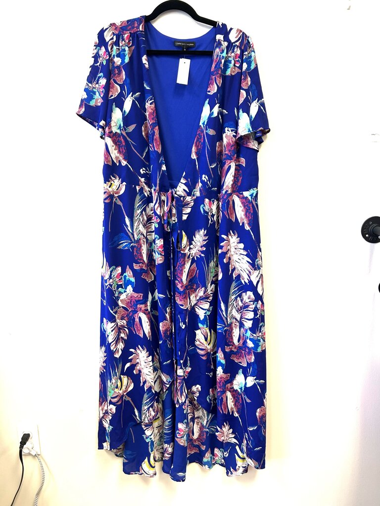 Floral tie at waist