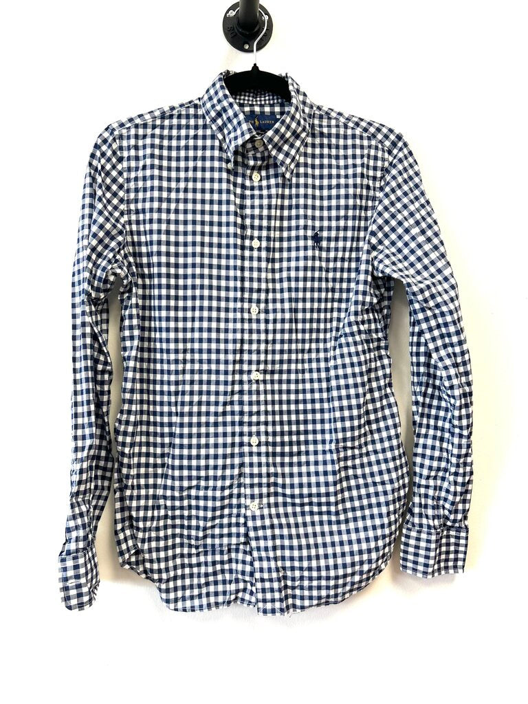 Check Print - Blue
