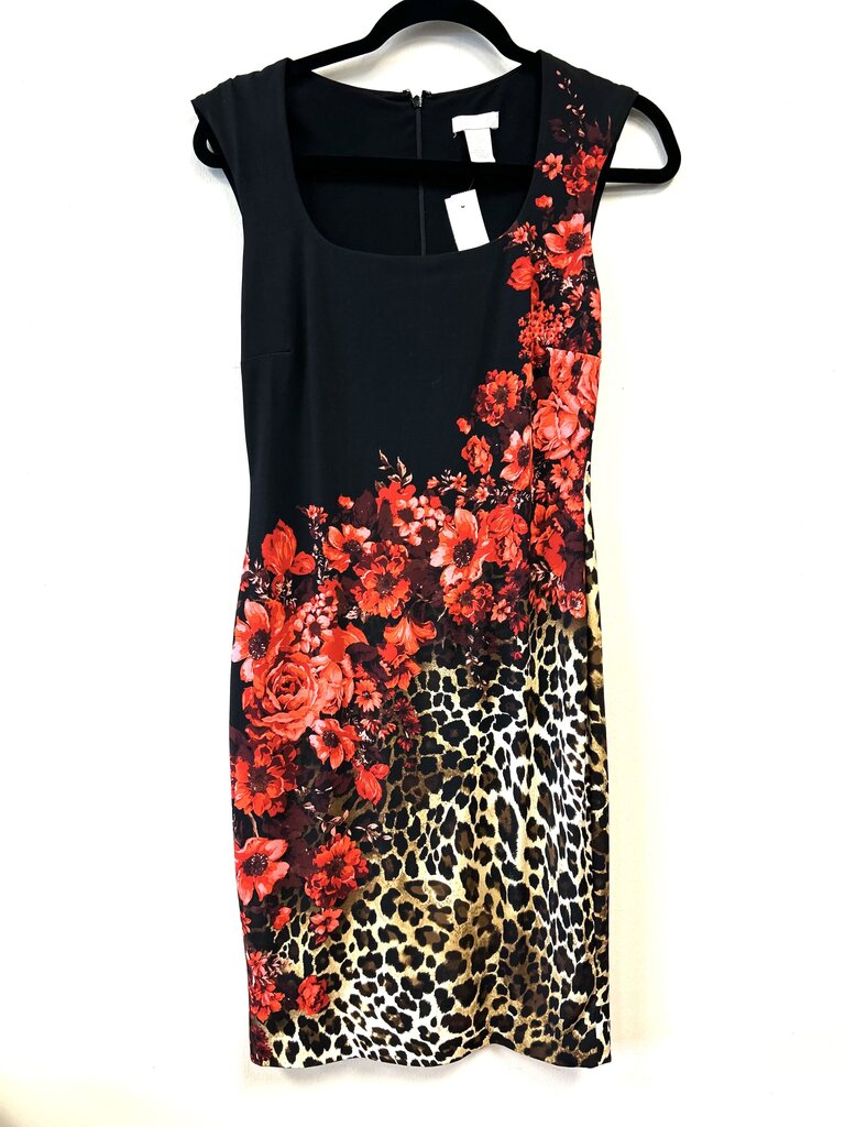 Sleeveless animal print & floral