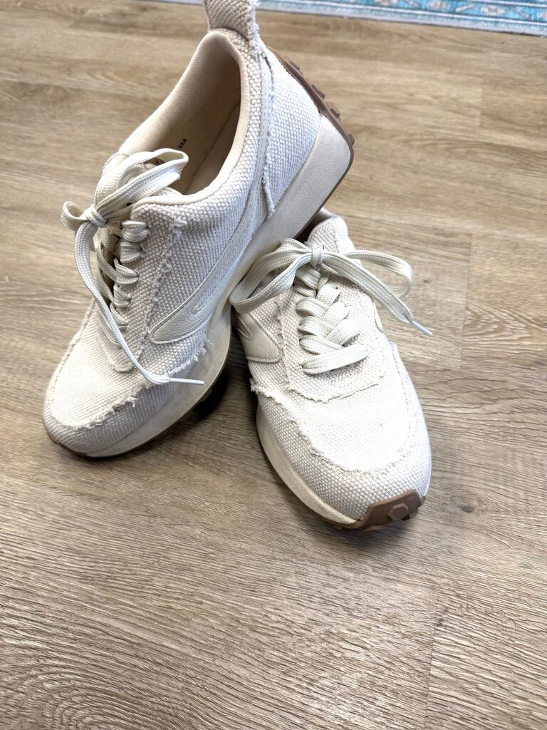 Dolce Vita Canvas Sneakers - Ivory, Size 7.5, Pre-Owned