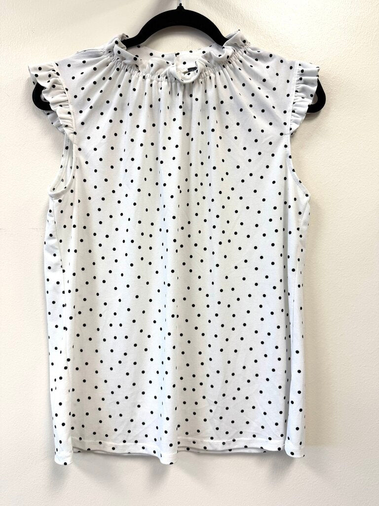 Polka Dot Ruffle Sleeve