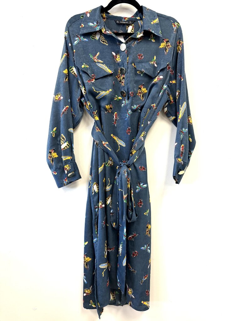 Insect Print LS w/belt